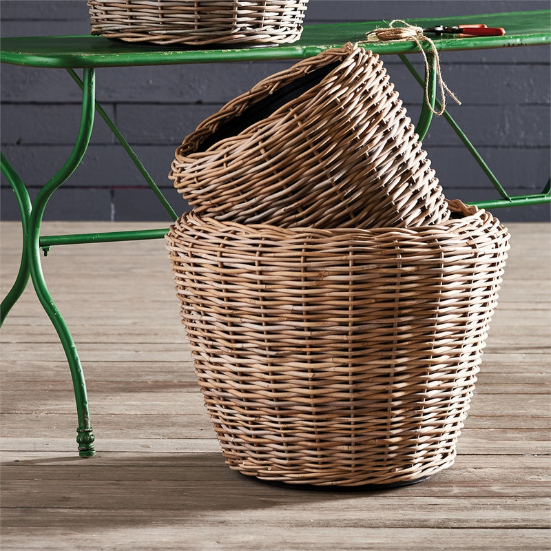 Napa Home Garden, WOVEN DRY BASKET PLANTER 26.75",nv206