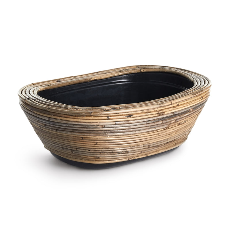 Napa Home Garden, WRAPPED DRY BASKET OVAL PLANTER,nv210