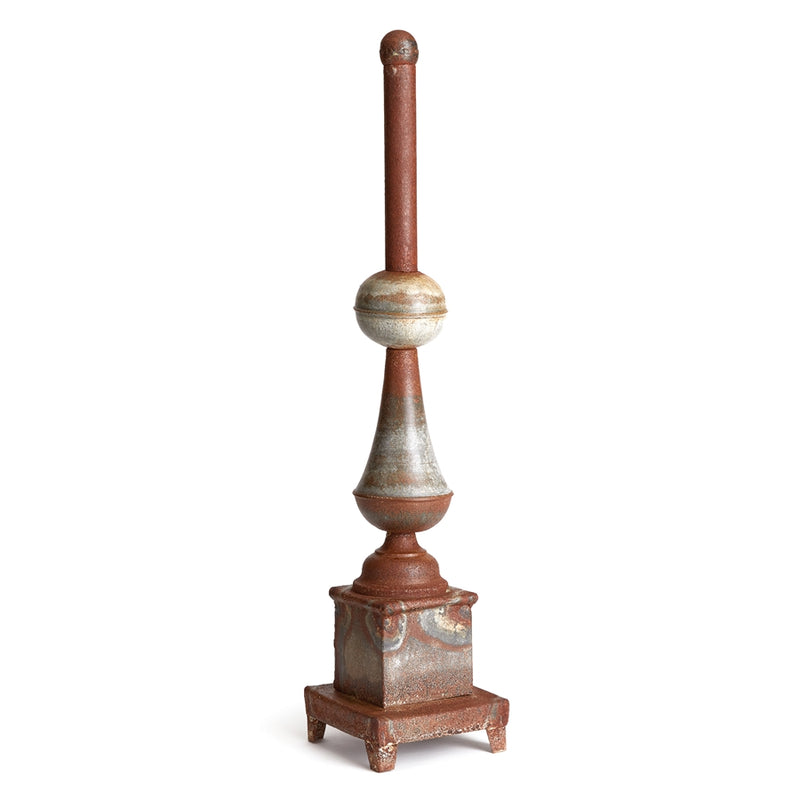 Napa Home Garden, WEATHERED METAL ORNATE FINIAL,nvy410