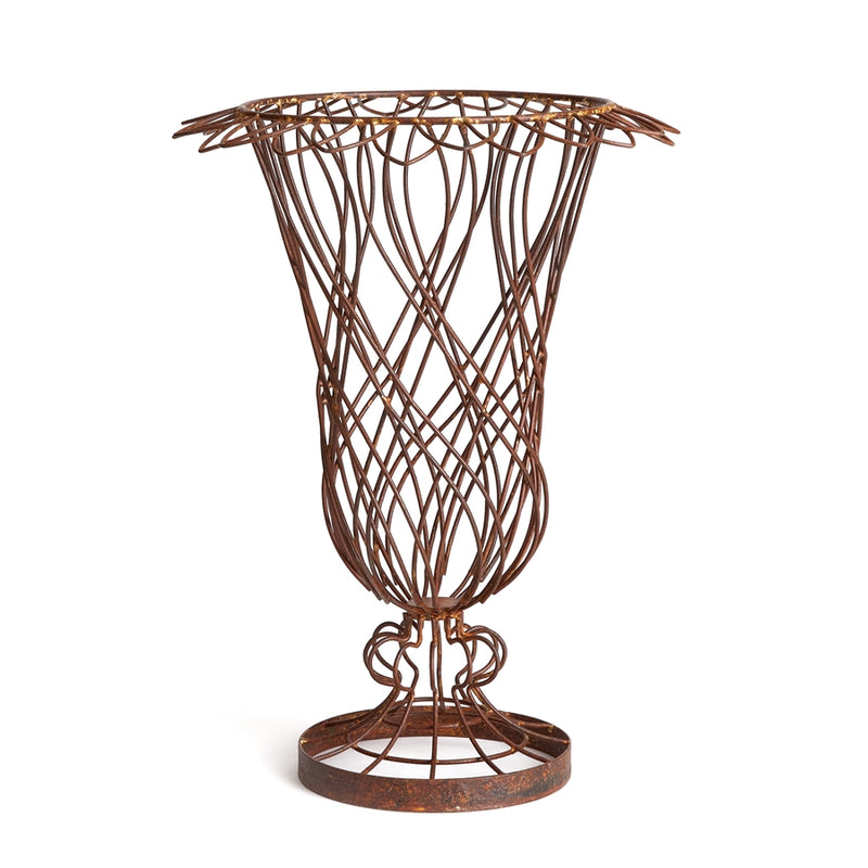 Napa Home Garden, WEATHERED METAL WIRE VASE,nvy413