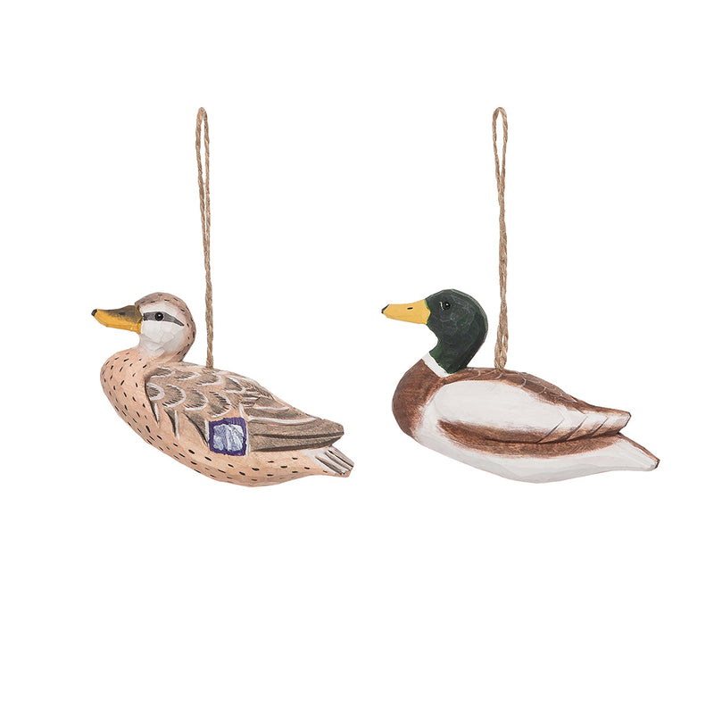 Mallard Duck Wood Orn, A/2