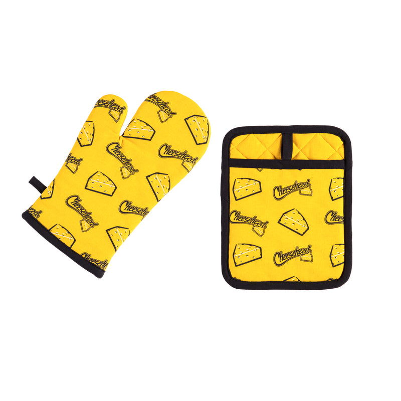 Oven Mitt Pot Holder Set, Cheesehead,p1095070