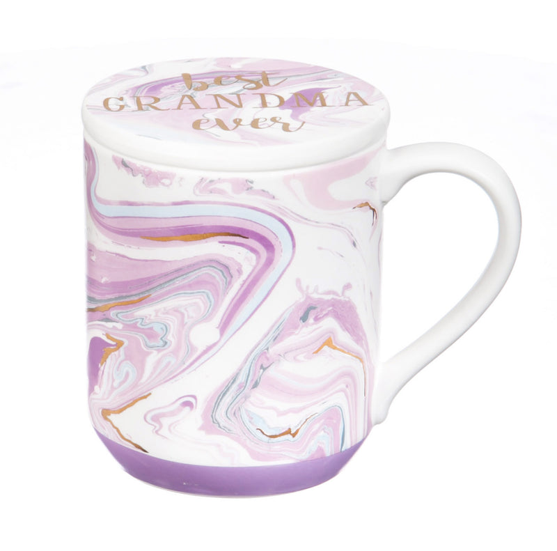 Ceramic Cup w/ Ornament/Coaster Gift Set, 10 oz., Grandma,p2712003