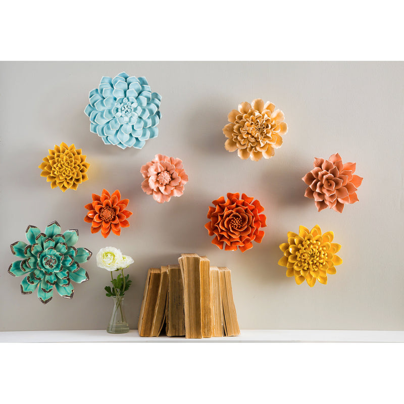 What She Shed Indoor Wall Decor, Ceramic Wall, San Pedro Cacti, Asst of 3