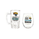 Jacksonville Jaguars, Stemless 17OZ Wine & Beer 16 OZ  Gift Set