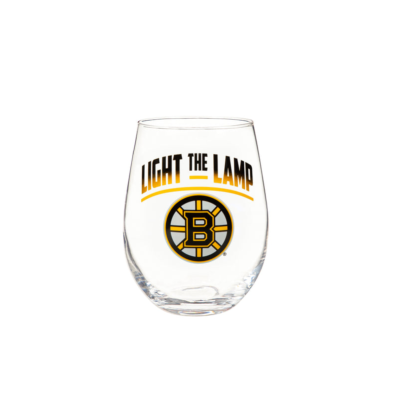 Stemless 17OZ Glass & Tankard 16OZ Gift Set, Boston Bruins