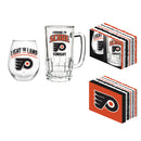 Stemless 17OZ Glass & Tankard 16OZ Gift Set, Philadelphia Flyers