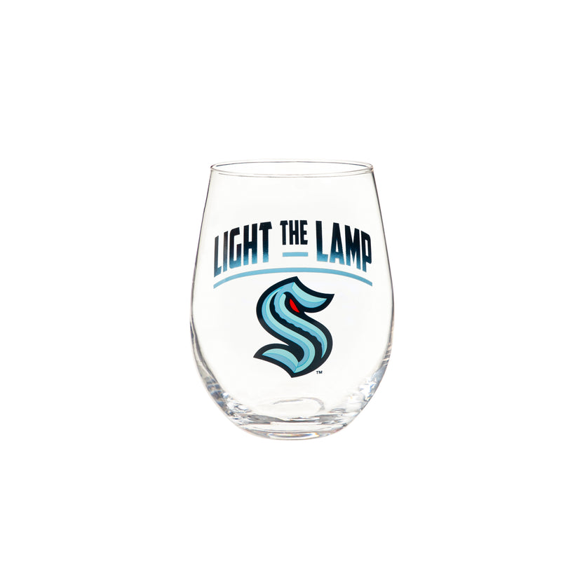 Stemless 17OZ Glass & Tankard 16OZ Gift Set, Seattle Kraken
