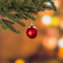 7.5' Tree with 250 LED Lights and 140 Ornaments and Storage Bag, Classic Cardinal