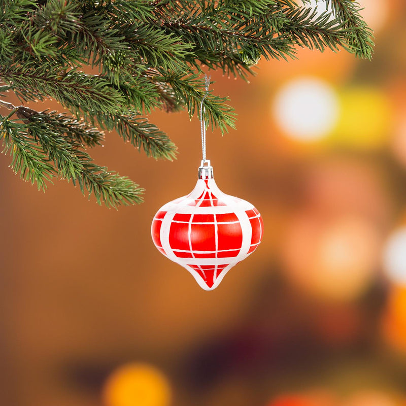 7.5' Tree with 250 LED Lights and 140 Ornaments and Storage Bag, Classic Cardinal