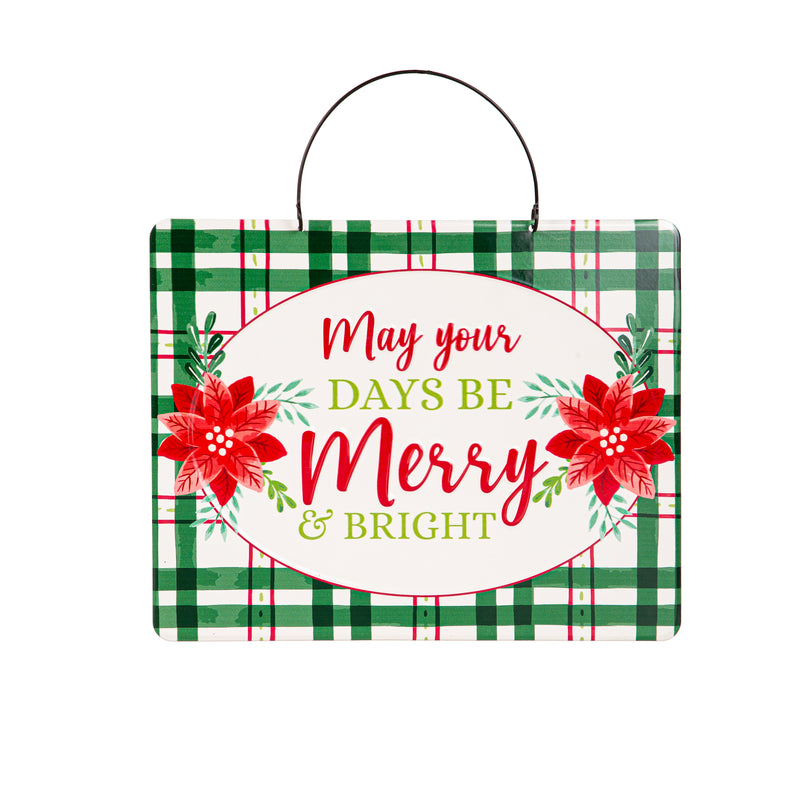 Printed Metal Hanging Classic Christmas Sign,p4907