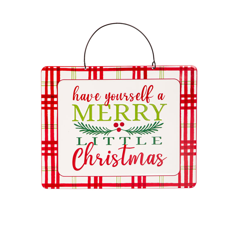 Printed Metal Hanging Classic Christmas Sign,p4907