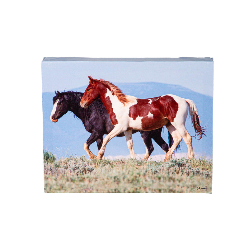 Canvas, Horse,  8" H x 10" L