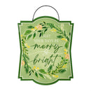 Shades of Green Garden Accent, Printed Metal Hanging Sign, Green Foilage, Asst of 4