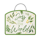 Shades of Green Garden Accent, Printed Metal Hanging Sign, Green Foilage, Asst of 4