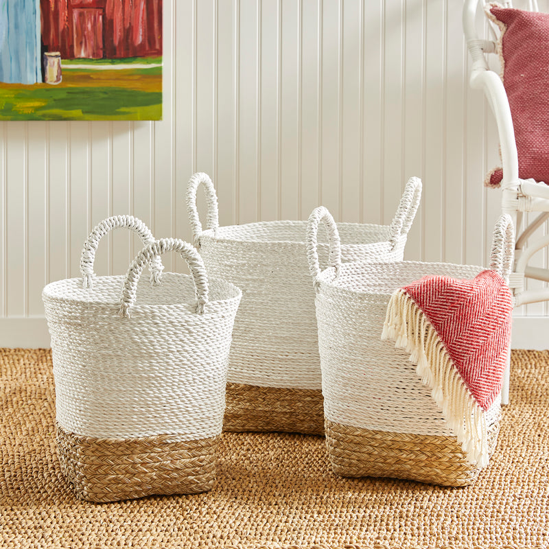 NAPA Home & Garden, MADURA MARKET BASKETS, SET OF 3,PA201WH