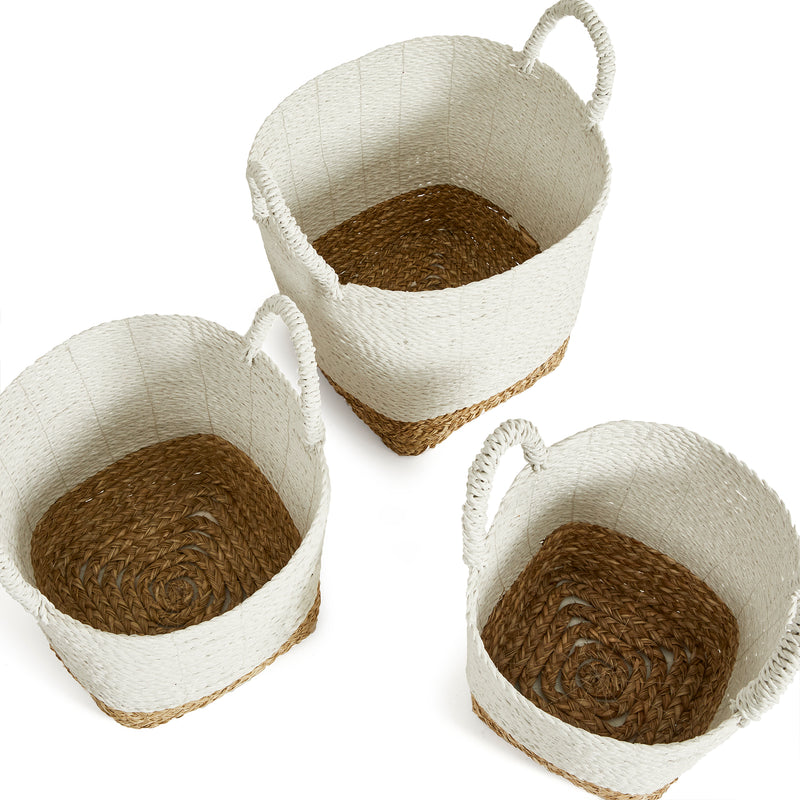 NAPA Home & Garden, MADURA MARKET BASKETS, SET OF 3,PA201WH