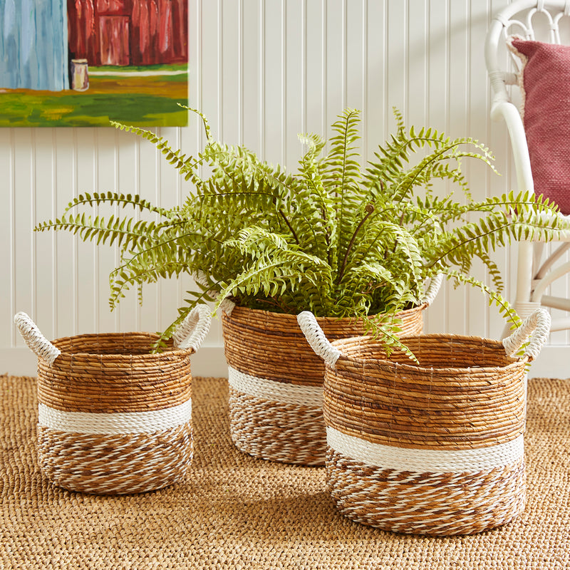 NAPA Home & Garden, KEY LARGO ROUND BASKETS, SET OF 3,PA203