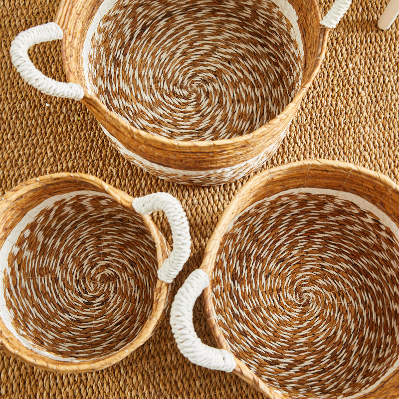 NAPA Home & Garden, KEY LARGO ROUND BASKETS, SET OF 3,PA203