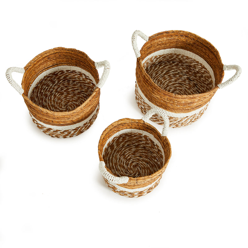 NAPA Home & Garden, KEY LARGO ROUND BASKETS, SET OF 3,PA203