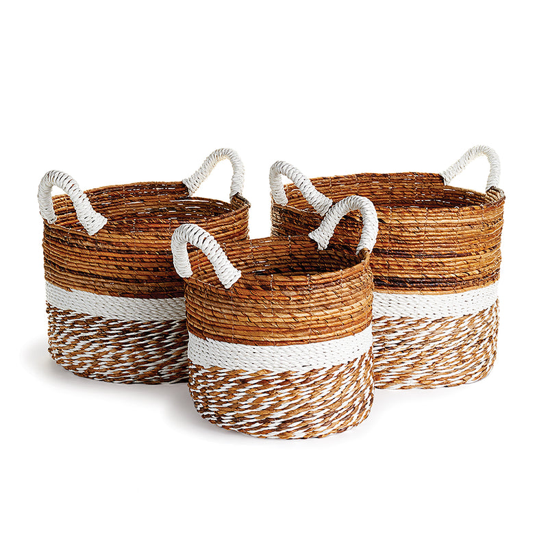 NAPA Home & Garden, KEY LARGO ROUND BASKETS, SET OF 3,PA203