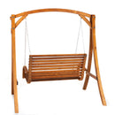 Wooden swing bench
