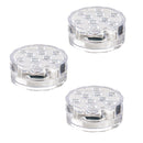LED RGB Puck Light with Remote Control, Set of 3