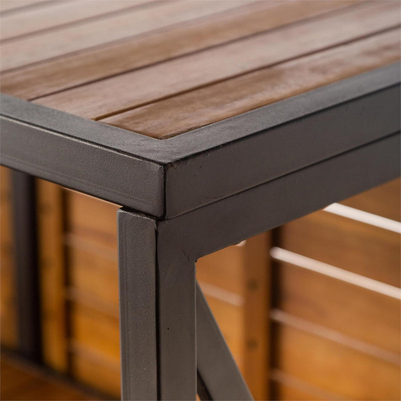 Aacia Bar Table with Irin Frame