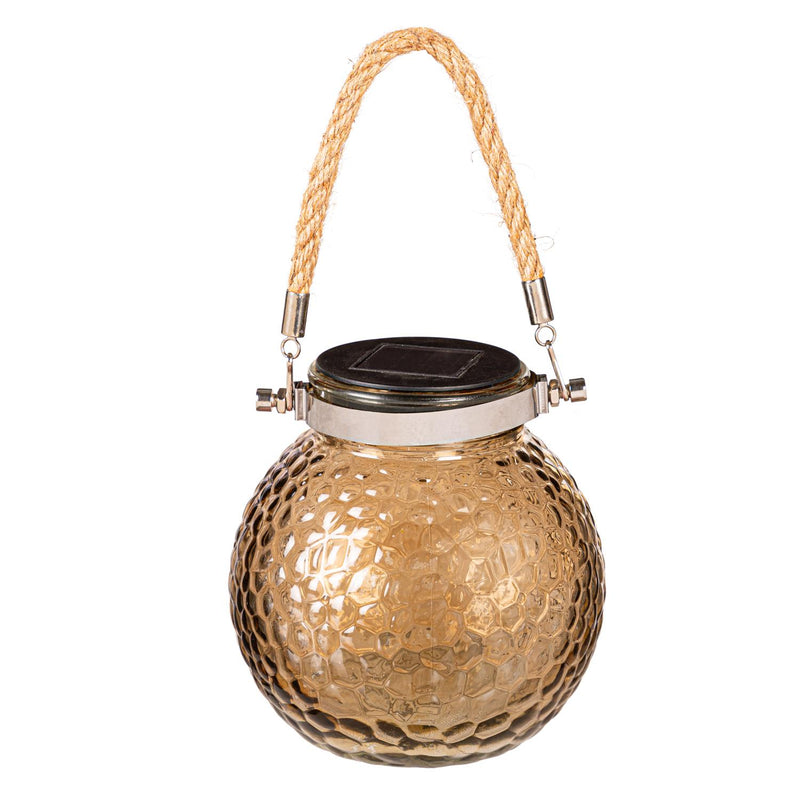 Textured Glass Solar Lanterns