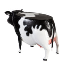 Recycled Metal Cow Table With Storage