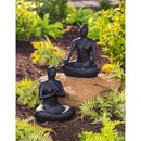 Glass Reinforce Cement Clasped Hands Budha