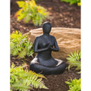 Glass Reinforce Cement Clasped Hands Budha