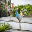 Metal Rooster, Set of 2,phc186