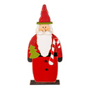37" Wooden LED Santa Statuary,phc268