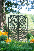 Evergreen Landscaping Details,60" Metal Foldable Owl Trellis,0.5x39x59.5 Inches