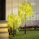 Indoor/Outdoor Lighted LED Green Willow Tree 4',phl018