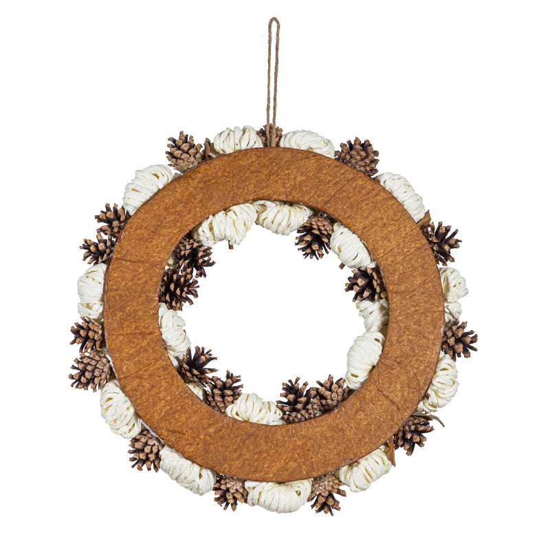 Paper Rope Pumpkin Wreath,phl148