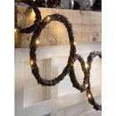 Large and Small Circle Grapevine Lighted Garland
