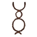 Large and Small Circle Grapevine Lighted Garland