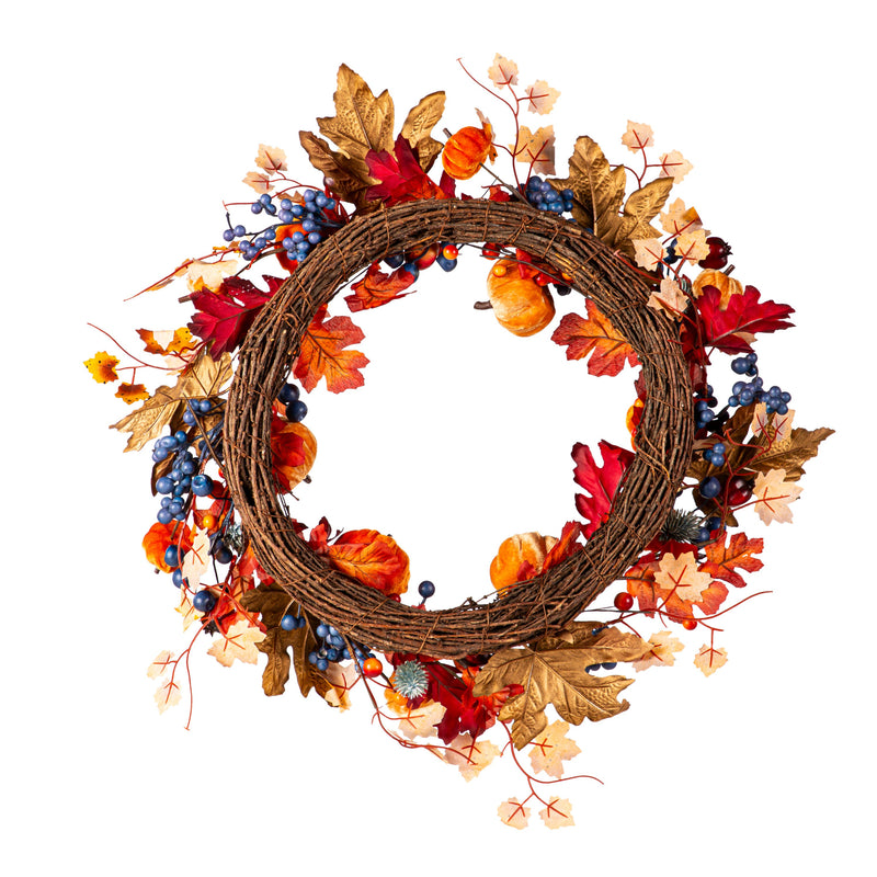 Harvest Pumpkin Wreath,phl342