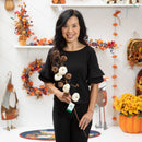 White Paper Pumpkins Stem Set of 2,phl350