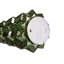 LED Colored Glass Tree Table Decor Set, Green and Red,phl395