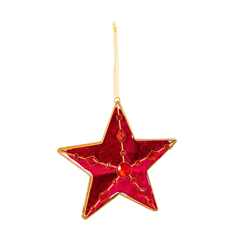 6" Metal Star Ornament,phl408