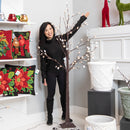 Indoor/Outdoor LED Silver Dollar Tree 6',phl410