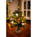 2' Decorated Tree in Burlap Base, Red berries,phl450