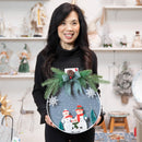 LED Round Wall Decor, Snowmen,phl460