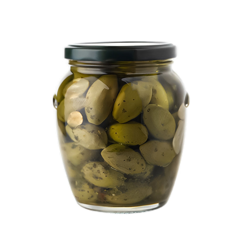Tripsas Green olives stuffed with natural red pepper in brine 395ml / 13.65fl oz