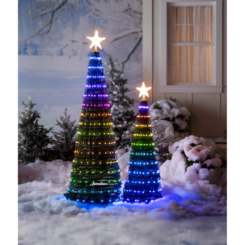 Indoor/Outdoor Foldable Christmas tree with RGB Lights  47",phu002