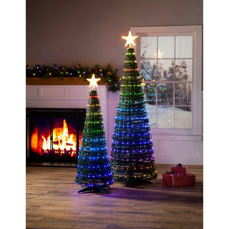 Indoor/Outdoor Foldable Christmas tree with RGB Lights  47",phu002