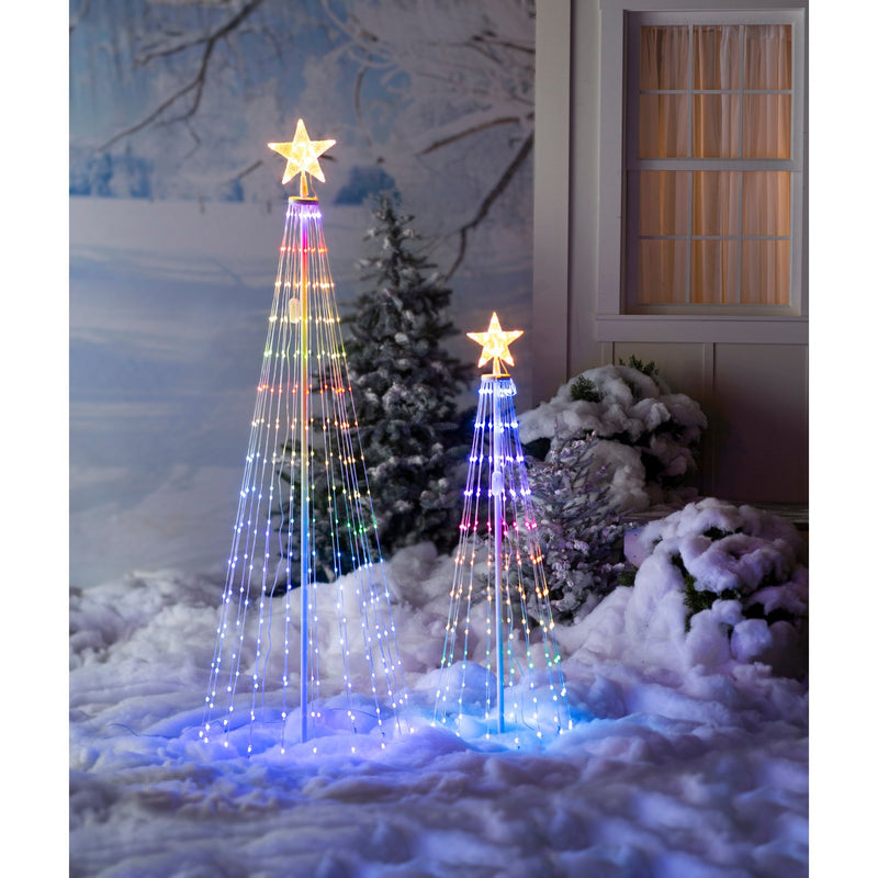 Indoor/Outdoor Cone tree with RGB Lights 47",phu004